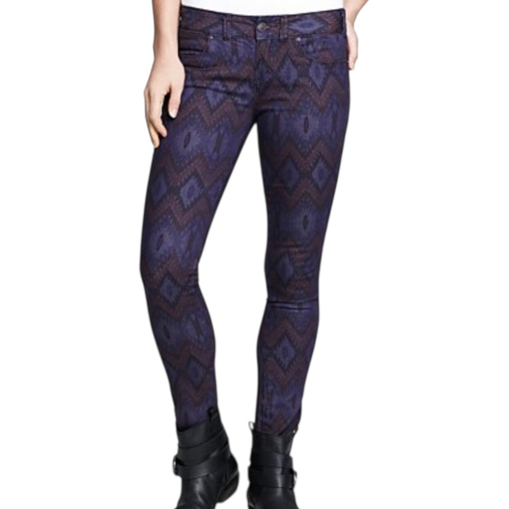 Free People Millenium Ikat print skinny jeans
